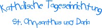 Logo Kath. Tageseinrichtung St. Chrysathus und Daria